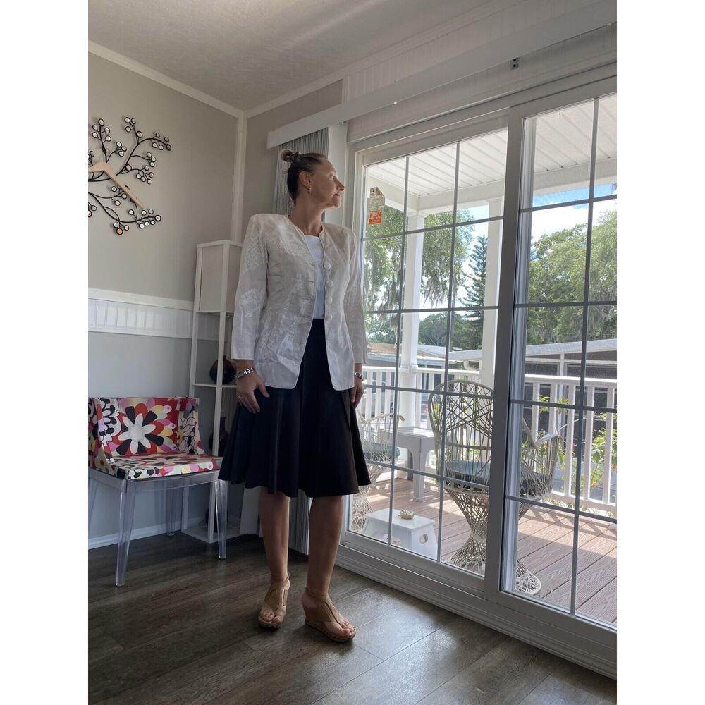 POROTHY SCHOELEN SIVER CONNECTION VINTAGE BLAZER SAFARI PRINT 6